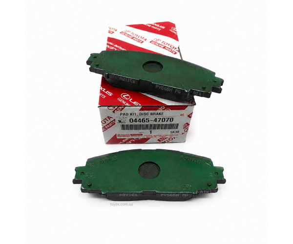 Комплект передніх гальмівних колодок Toyota Prius / Lexus CT200h 04465-47070 — загальний вигляд