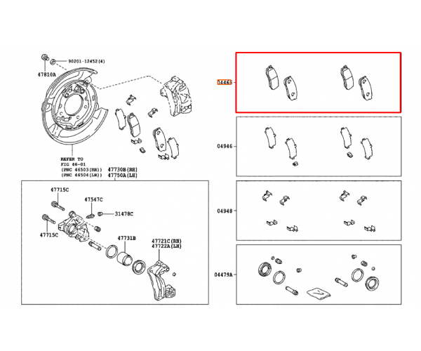 Колодки гальмівні задні комплект Toyota Land Cruiser, Prado, 4Runner, Fortuner / Lexus GX 04466-60140 — купуйте за вигідною ціною в Києві, Україні - toyox.com.ua Колодки гальмівні задні комплект Toyota Land Cruiser, Prado, 4Runner, Fortuner / Lexus GX 04466-60140 — купуйте за вигідною ціною в Києві, Україні - toyox.com.ua