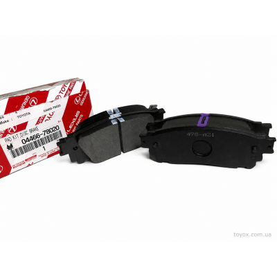 Колодки гальмівні задні Toyota 04466-78020 для Toyota Harrier, Alphard, Vellfire, Lexus NX/LM