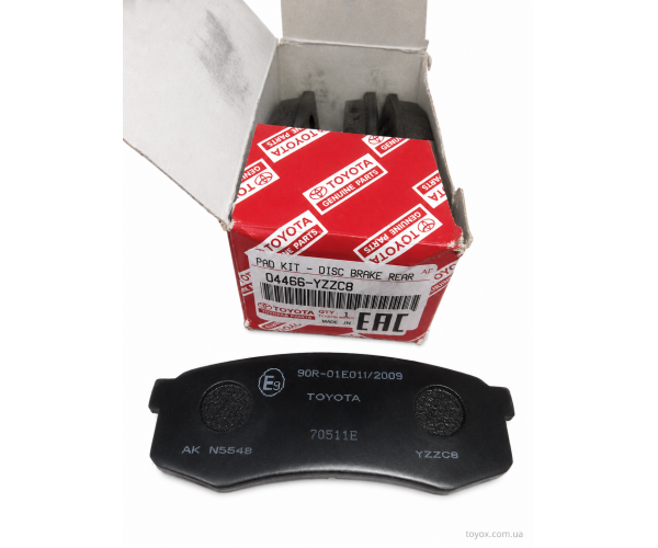 Колодки гальмівні задні Toyota 04466-YZZC8 для Land Cruiser, Prado, FJ Cruiser, 4Runner, Lexus GX470 — купуйте за вигідною ціною в Києві, Україні - toyox.com.ua Колодки гальмівні задні Toyota 04466-YZZC8 для Land Cruiser, Prado, FJ Cruiser, 4Runner, Lexus GX470 — купуйте за вигідною ціною в Києві, Україні - toyox.com.ua