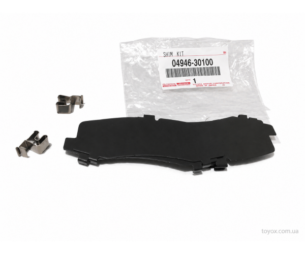 Комплект антискрипних пластин задніх колодок Toyota / Lexus 04946-30100 для Land Cruiser, Prado, GX470 — купити за вигідною ціною в Києві, Україні - toyox.com.ua