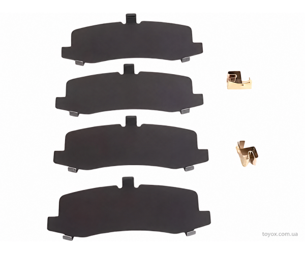 Комплект антискрипних пластин задніх колодок Toyota / Lexus 04946-30100 для Land Cruiser, Prado, GX470 — купити за вигідною ціною в Києві, Україні - toyox.com.ua