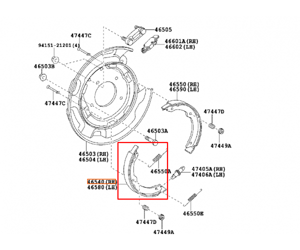 Колодка стоянкового гальма Toyota Land Cruiser 200, Lexus LX, Tundra, Sequoia 46530-34010 — купуйте за вигідною ціною в Києві, Україні - toyox.com.ua Колодка стоянкового гальма Toyota Land Cruiser 200, Lexus LX, Tundra, Sequoia 46530-34010 — купуйте за вигідною ціною в Києві, Україні - toyox.com.ua