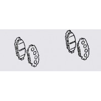Колодки дискового гальма TOYOTA 0446526370 Колодки дискового гальма TOYOTA 0446526370
