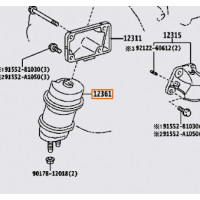 Опора двигуна TOYOTA 1236131112