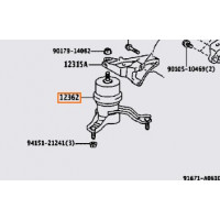 Подушка двигуна права TOYOTA 1236231040 Подушка двигуна права TOYOTA 1236231040