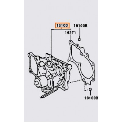Насос водяний TOYOTA 1610029135- купуйте за вигідною ціною в Києві, Україні - toyox.com.ua