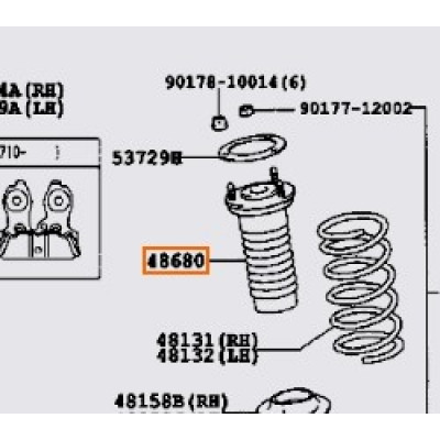 Подушка амортизатора TOYOTA 4868053031- купуйте за вигідною ціною в Києві, Україні - toyox.com.ua