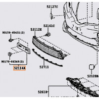 Кронштейн бампера TOYOTA 5211402150