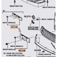 Кронштейн бампера TOYOTA 5211433340 Кронштейн бампера TOYOTA 5211433340