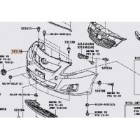 Бампер передній TOYOTA 5211912948 Бампер передній TOYOTA 5211912948