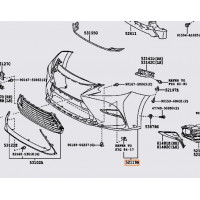 Бампер передній TOYOTA 521193T910 Бампер передній TOYOTA 521193T910