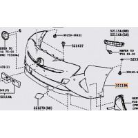 Бампер передній TOYOTA 5211947962 Бампер передній TOYOTA 5211947962
