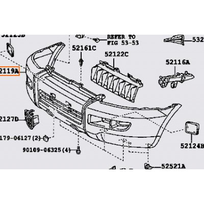 Бампер передній TOYOTA 5211960942- купуйте за вигідною ціною в Києві, Україні - toyox.com.ua
