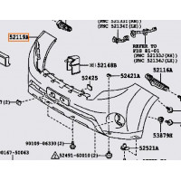 Бампер передній TOYOTA 521196B923 Бампер передній TOYOTA 521196B923