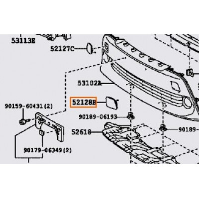 Заглушка кузова TOYOTA 5212847040- купуйте за вигідною ціною в Києві, Україні - toyox.com.ua