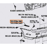 Кронштейн бампера TOYOTA 5215524010 Кронштейн бампера TOYOTA 5215524010