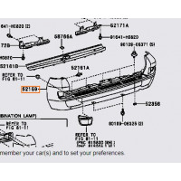 Бампер задній TOYOTA 5215960912 Бампер задній TOYOTA 5215960912