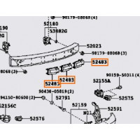 Кронштейн заднього бампера TOYOTA 5248352020 Кронштейн заднього бампера TOYOTA 5248352020