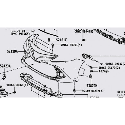 Решітка радіатора TOYOTA 5310233160 Решітка радіатора TOYOTA 5310233160