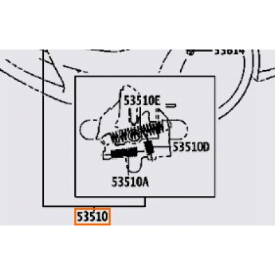 Замок капота TOYOTA 5351053110- купуйте за вигідною ціною в Києві, Україні - toyox.com.ua