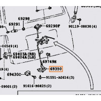 Замок дверей TOYOTA 6935037021 Замок дверей TOYOTA 6935037021