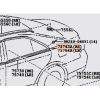 Молдинг скла TOYOTA 7576333080