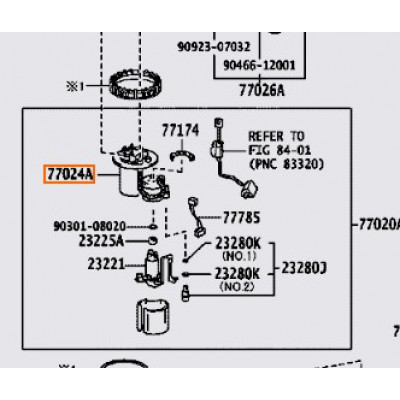 Фільтр паливний у зборі TOYOTA 7702412170- купуйте за вигідною ціною в Києві, Україні - toyox.com.ua