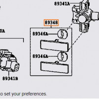 Кліпса кріпильна TOYOTA 8934833110