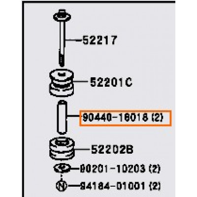 Втулка ресори TOYOTA 9044016018- купуйте за вигідною ціною в Києві, Україні - toyox.com.ua