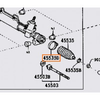 Хомут пильника рейки кермовий TOYOTA 9046058007