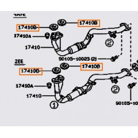 Прокладка приймальної труби TOYOTA 9091706037
