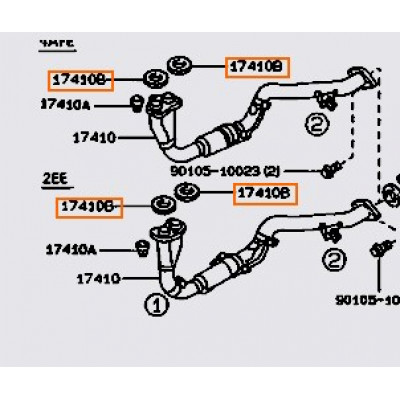 Прокладка приймальної труби TOYOTA 9091706037- купуйте за вигідною ціною в Києві, Україні - toyox.com.ua