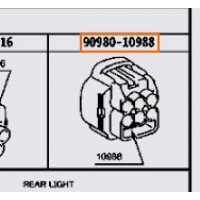 Патрон лампочки ліхтаря TOYOTA 9098010988 Патрон лампочки ліхтаря TOYOTA 9098010988