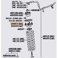 Подушка амортизатора Toyota 4860960080 Подушка амортизатора Toyota 4860960080