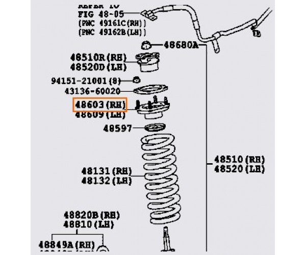 Подушка амортизатора Toyota 4860960080- купуйте за вигідною ціною в Києві, Україні - toyox.com.ua