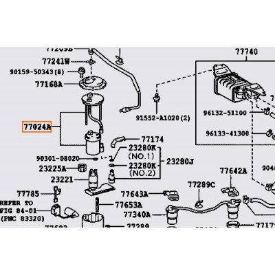 Фільтр паливний у баку Toyota 7702433180- купуйте за вигідною ціною в Києві, Україні - toyox.com.ua