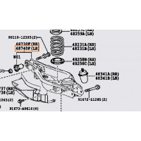 Важіль задньої підвіски лівий Toyota 4874042010