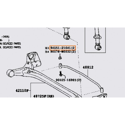 Гайка Toyota 9415121641- купуйте за вигідною ціною в Києві, Україні - toyox.com.ua