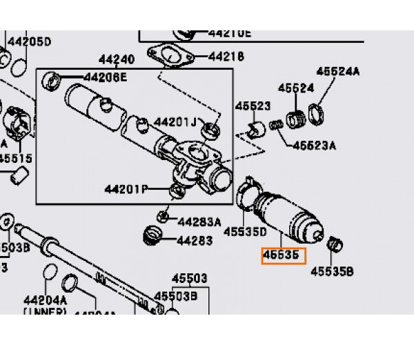 Пильовик рульової тяги 4553507010 Toyota- купуйте за вигідною ціною в Києві, Україні - toyox.com.ua