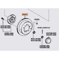 Диск гальмівний Toyota 424310C011